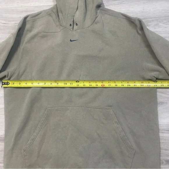 Vintage 90’s Nike center Swoosh RARE Sage Green colour way Pullover hoodie sz L - Picture 12 of 14